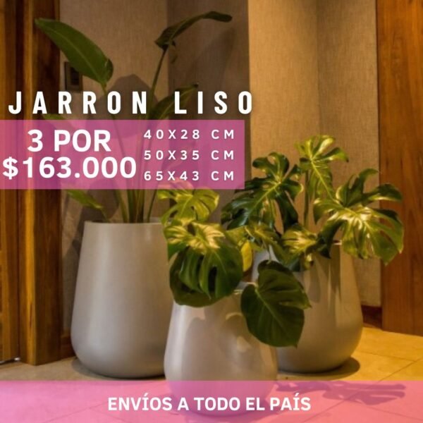 Promo Jarrones Lisos x3