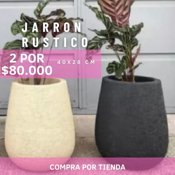 Promo Jarrón Rustico X2